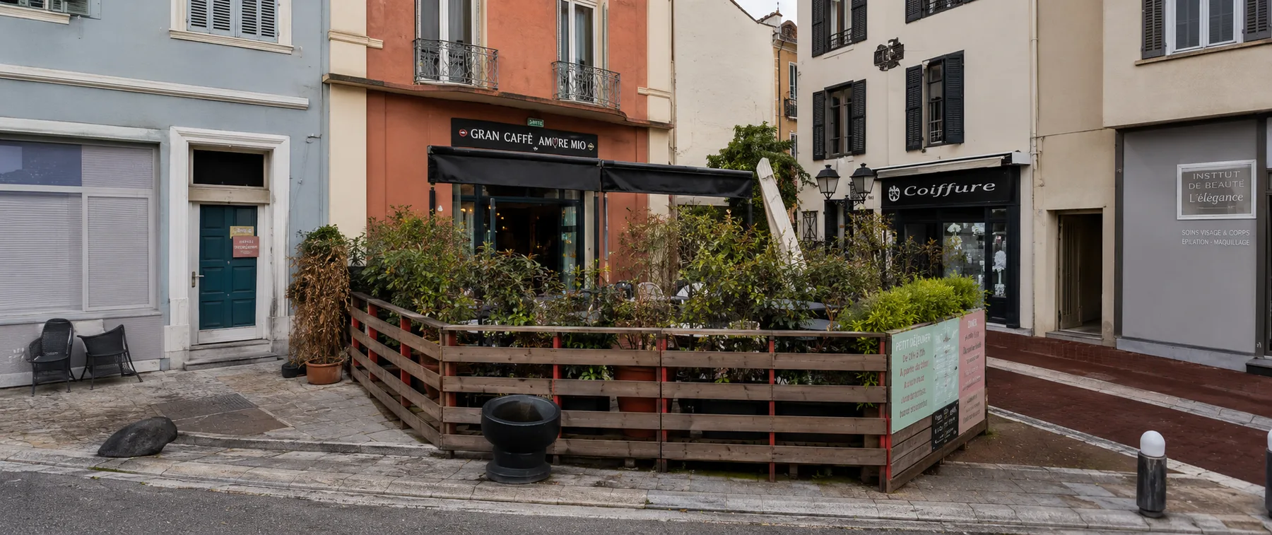 Terrasse café extérieur, Amore Mio Saint-Raphaël