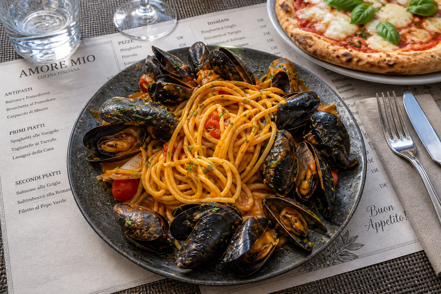 Pâtes aux fruits de mer